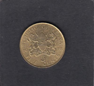 Beschrijving: 5 Cent KENYATTA